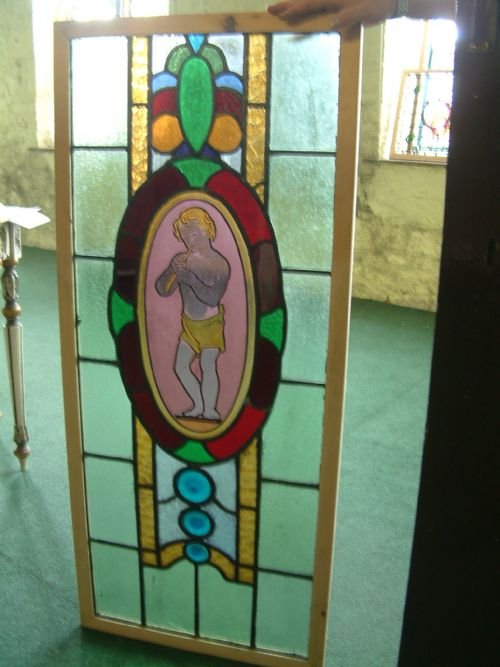 painted and stained glass window