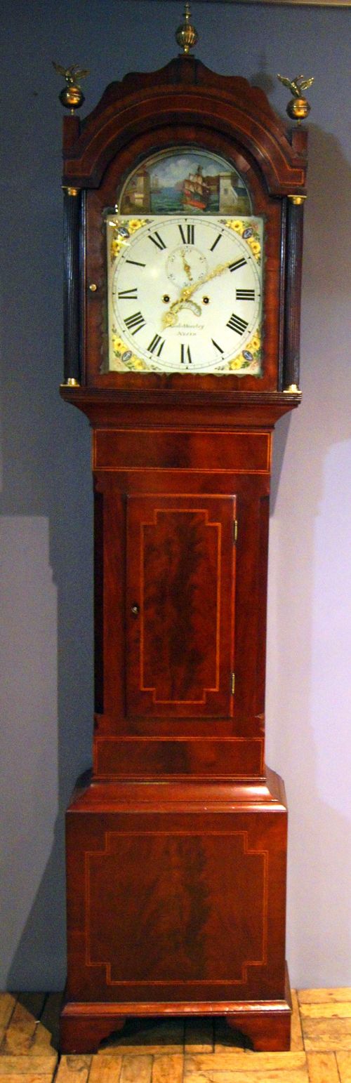 a good and unusual automaton grandfather clock
