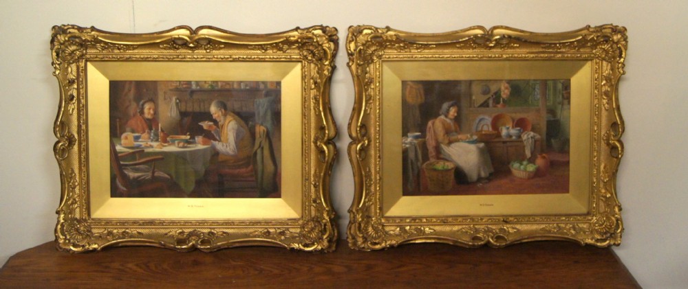 a very fine pair of hs tozer watercolours