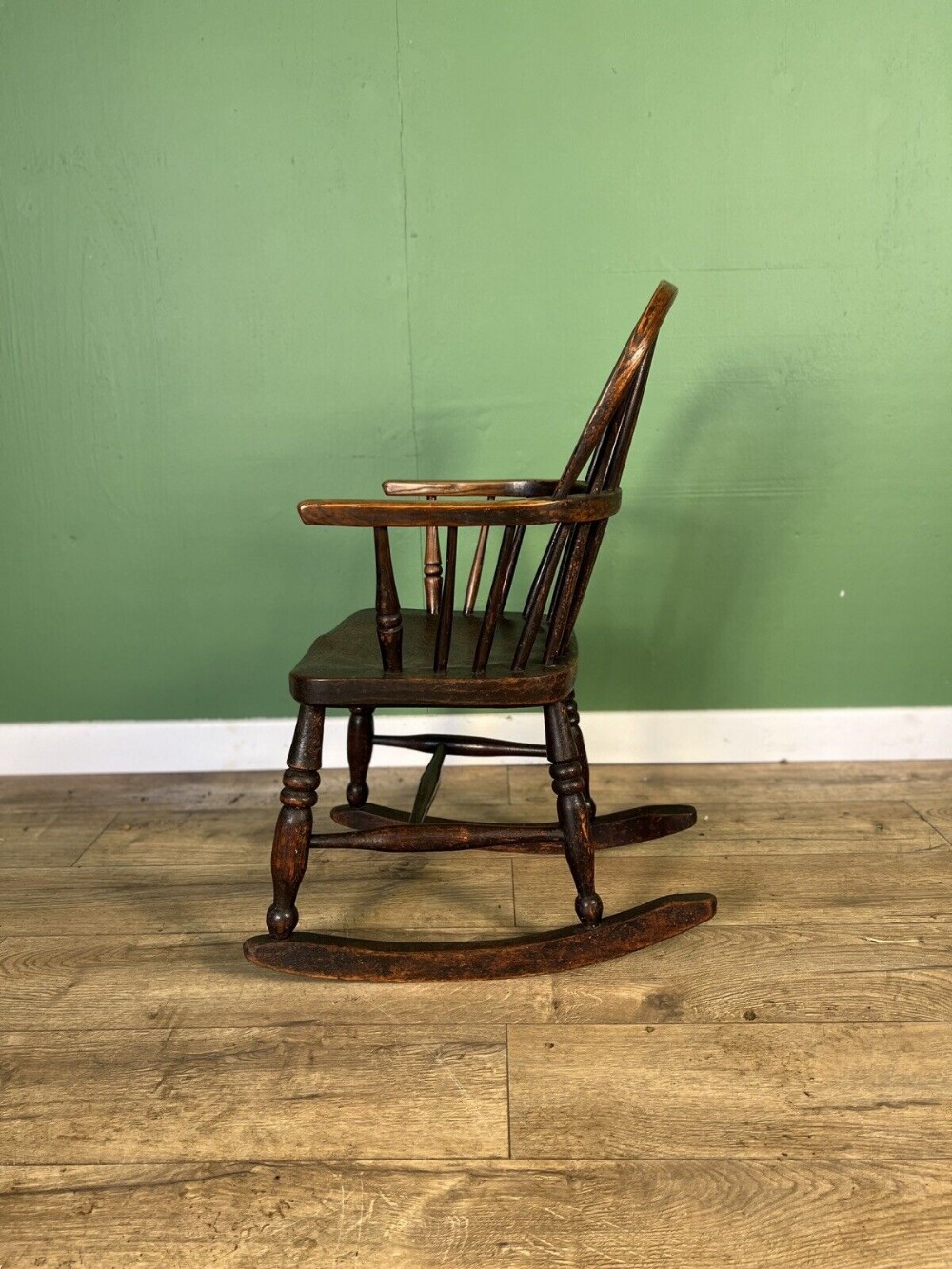 victorian country childs rocking windsor chair