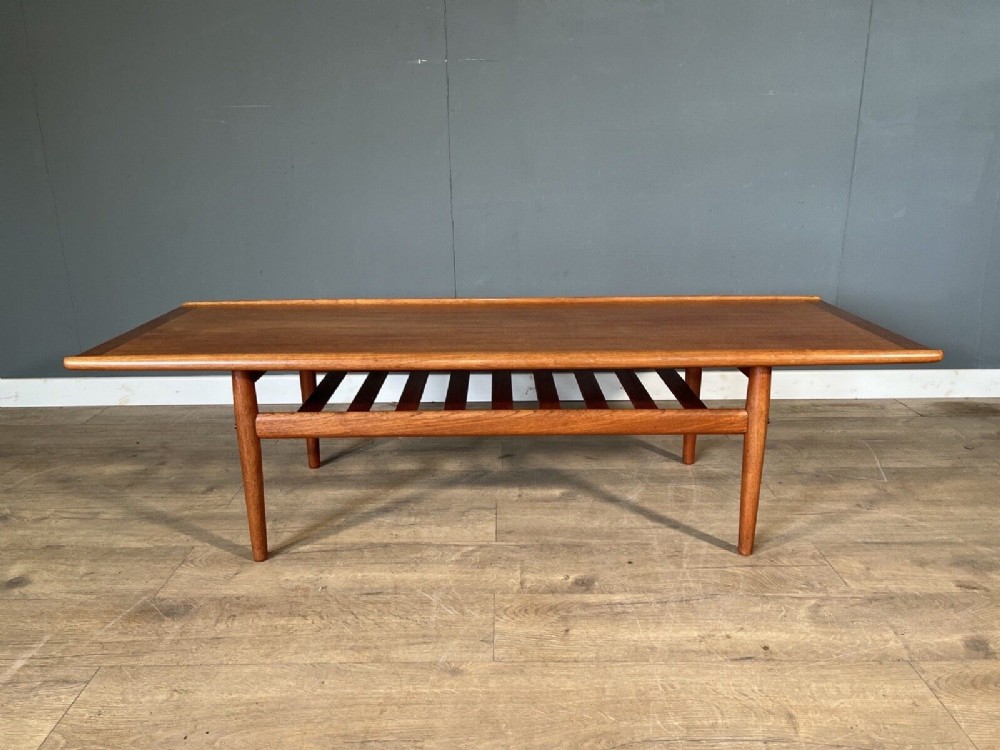 teak mid century danish coffee table