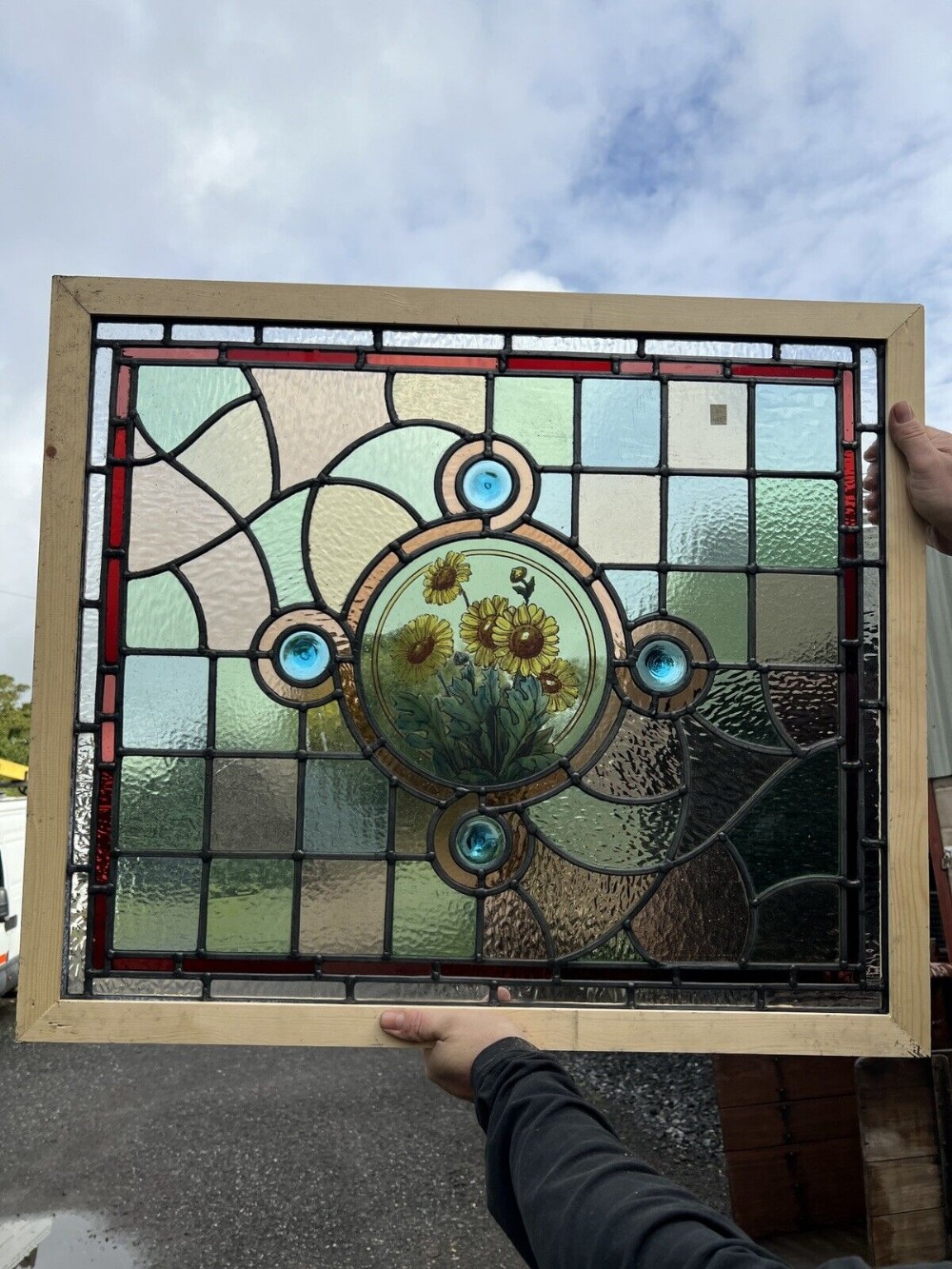 stained glass and painted window