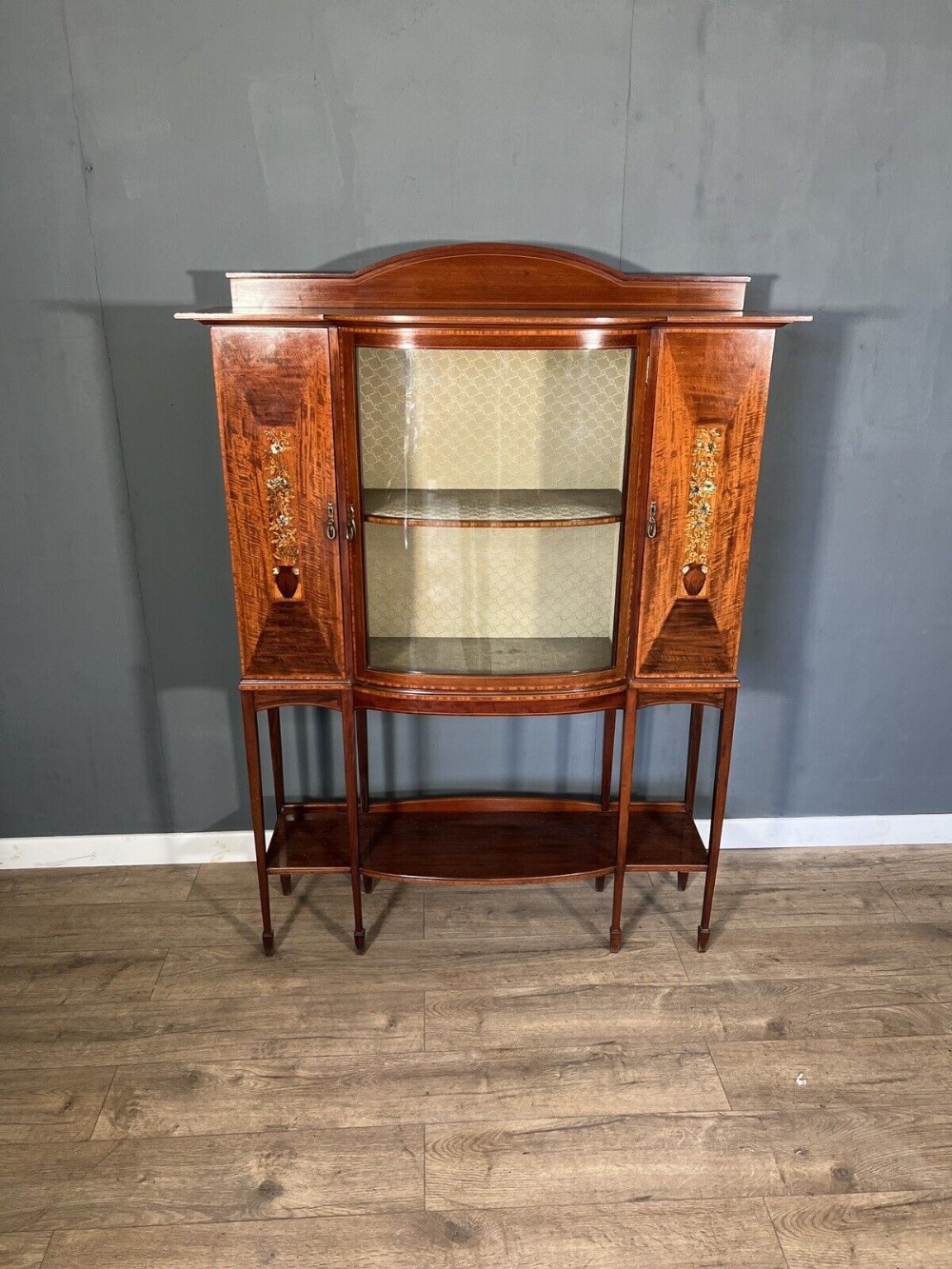 mahogany art nouveau cabinet retailed by liberty london 1 of 2