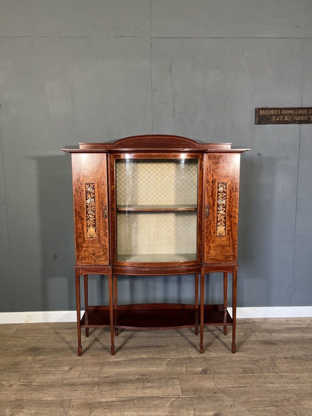 mahogany art nouveau cabinet retailed by liberty london 2 of 2