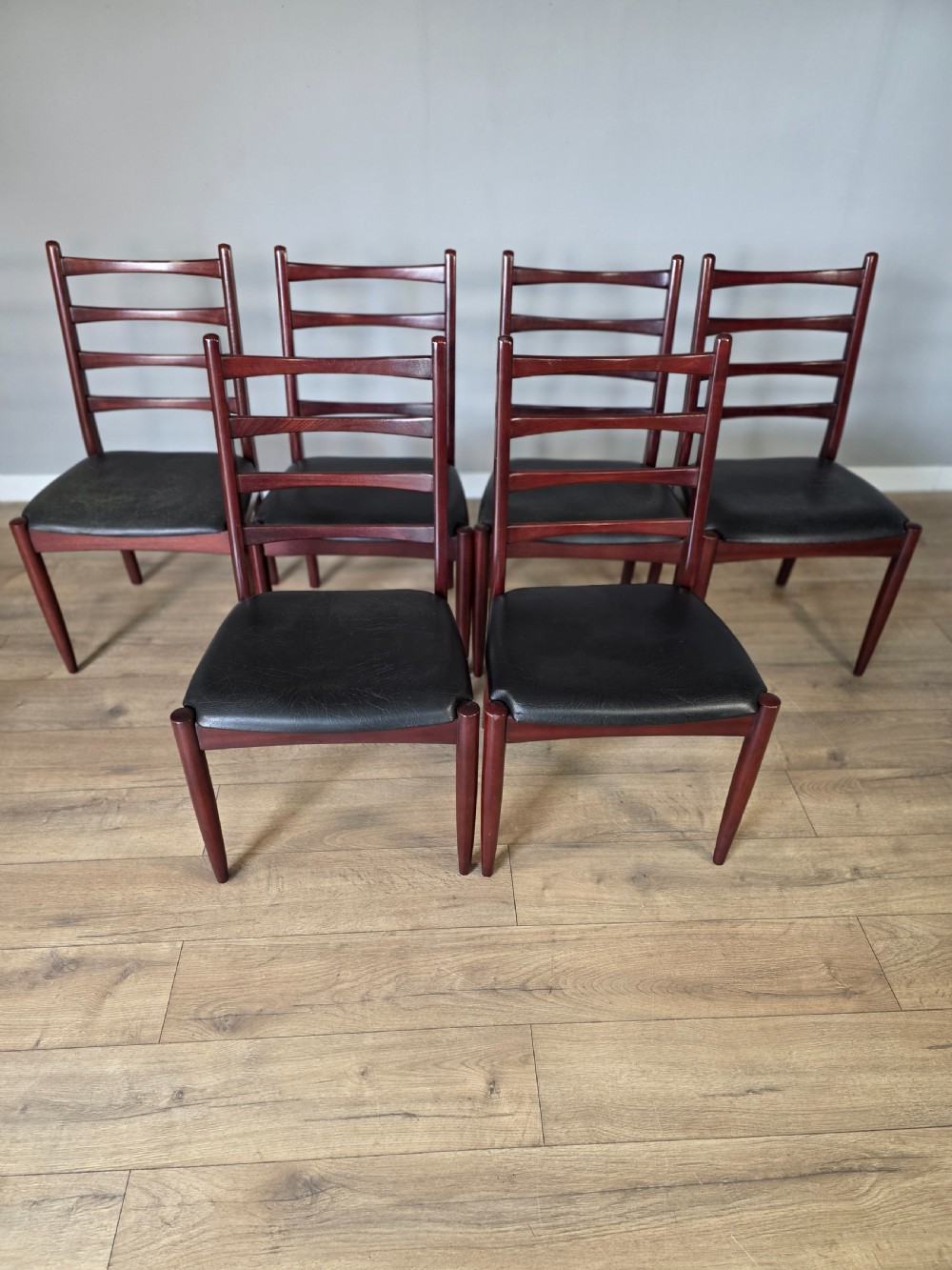set of 6 schreiber dining chairs